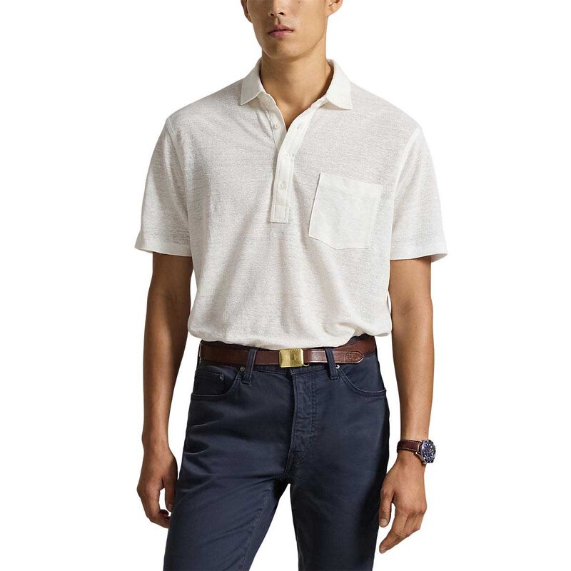 Polo Ralph Lauren Standard Fit Linen Piqu&eacute; Polo Shirt image number 0